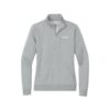 Epic Nike Ladies Club Fleece Sleeve Swoosh 1/2-Zip Pullover, Dark Heather Grey
