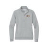 Hammer Nike Ladies Club Fleece Sleeve Swoosh 1/2-Zip Pullover, Dark Heather Grey
