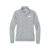 Radical Nike Ladies Club Fleece Sleeve Swoosh 1/2-Zip Pullover, Dark Heather Grey