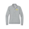 Track Nike Ladies Club Fleece Sleeve Swoosh 1/2-Zip Pullover, Dark Heather Grey