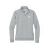 Hammer Black Widow Nike Ladies Club Fleece Sleeve Swoosh 1/2-Zip Pullover, Dark Heather Grey