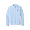 Columbia 300 Nike Ladies Club Fleece Sleeve Swoosh 1/2-Zip Pullover, Hydrogen Blue