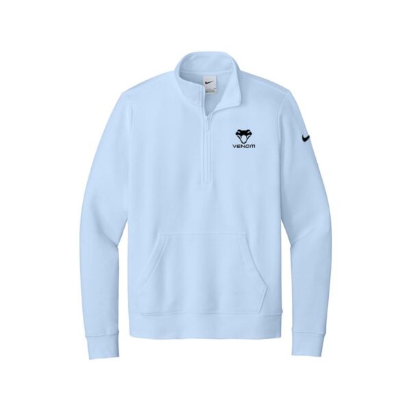 Motiv Venom Nike Ladies Club Fleece Sleeve Swoosh 1/2-Zip Pullover, Hydrogen Blue
