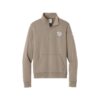 12Bagger Nike Ladies Club Fleece Sleeve Swoosh 1/2-Zip Pullover, Khaki