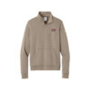 Columbia 300 Nike Ladies Club Fleece Sleeve Swoosh 1/2-Zip Pullover, Khaki