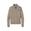 DV8 Nike Ladies Club Fleece Sleeve Swoosh 1/2-Zip Pullover, Khaki