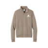 Ebonite Nike Ladies Club Fleece Sleeve Swoosh 1/2-Zip Pullover, Khaki