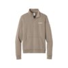 Epic Nike Ladies Club Fleece Sleeve Swoosh 1/2-Zip Pullover, Khaki