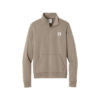Hammer Black Widow Nike Ladies Club Fleece Sleeve Swoosh 1/2-Zip Pullover, Khaki