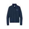 900 Global Nike Ladies Club Fleece Sleeve Swoosh 1/2-Zip Pullover, Midnight Navy