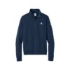 Belmo Nike Ladies Club Fleece Sleeve Swoosh 1/2-Zip Pullover, Midnight Navy