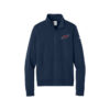 Columbia 300 Nike Ladies Club Fleece Sleeve Swoosh 1/2-Zip Pullover, Midnight Navy