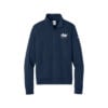 Motiv Nike Ladies Club Fleece Sleeve Swoosh 1/2-Zip Pullover, Midnight Navy
