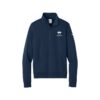 Motiv Venom Nike Ladies Club Fleece Sleeve Swoosh 1/2-Zip Pullover, Midnight Navy