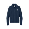 Hammer Black Widow Nike Ladies Club Fleece Sleeve Swoosh 1/2-Zip Pullover, Midnight Navy