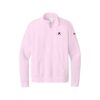 Belmo Nike Ladies Club Fleece Sleeve Swoosh 1/2-Zip Pullover, Pink Foam