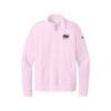 Motiv Nike Ladies Club Fleece Sleeve Swoosh 1/2-Zip Pullover, Pink Foam