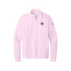 Roto Grip Nike Ladies Club Fleece Sleeve Swoosh 1/2-Zip Pullover, Pink Foam