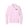Track Nike Ladies Club Fleece Sleeve Swoosh 1/2-Zip Pullover, Pink Foam