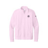 Hammer Black Widow Nike Ladies Club Fleece Sleeve Swoosh 1/2-Zip Pullover, Pink Foam