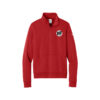 DV8 Nike Ladies Club Fleece Sleeve Swoosh 1/2-Zip Pullover, University Red