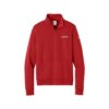 Epic Nike Ladies Club Fleece Sleeve Swoosh 1/2-Zip Pullover, University Red