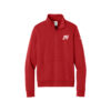 Swag Nike Ladies Club Fleece Sleeve Swoosh 1/2-Zip Pullover, University Red
