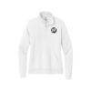 DV8 Nike Ladies Club Fleece Sleeve Swoosh 1/2-Zip Pullover, White