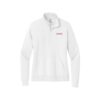 Epic Nike Ladies Club Fleece Sleeve Swoosh 1/2-Zip Pullover, White