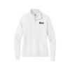 Radical Nike Ladies Club Fleece Sleeve Swoosh 1/2-Zip Pullover, White