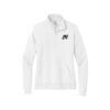 Swag Nike Ladies Club Fleece Sleeve Swoosh 1/2-Zip Pullover, White