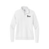 Track Nike Ladies Club Fleece Sleeve Swoosh 1/2-Zip Pullover, White