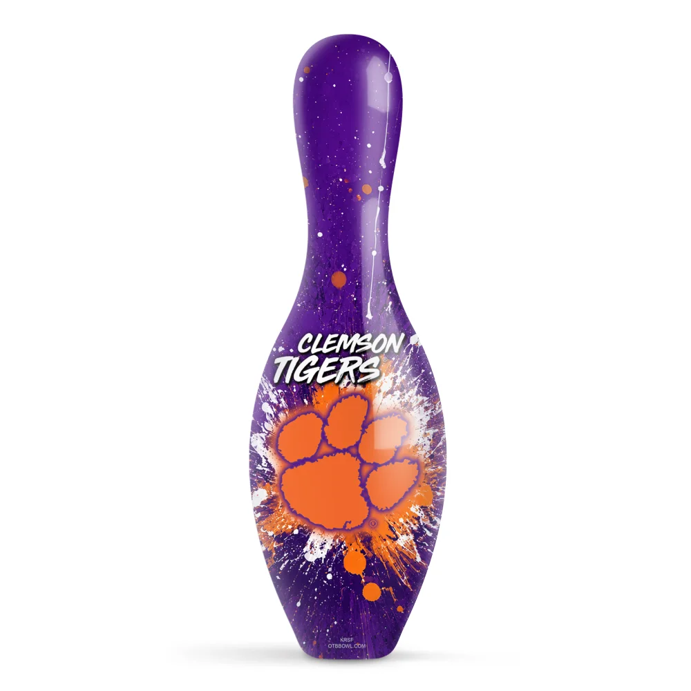 OTB NCAA clemson Paint Splash bowling pin