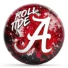 OTB NCAA alabama Paint Splash bowling ball