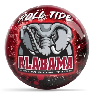 OTB NCAA alabama Paint Splash bowling ball