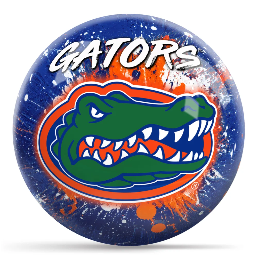 OTB NCAA florida Paint Splash bowling ball