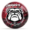 OTB NCAA georgia Paint Splash bowling ball