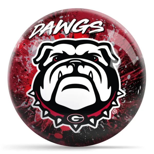 OTB NCAA georgia Paint Splash bowling ball
