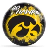 OTB NCAA iowa Paint Splash bowling ball
