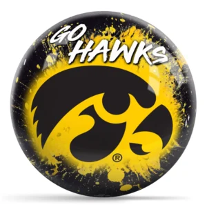 OTB NCAA iowa Paint Splash bowling ball