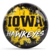 OTB NCAA iowa Paint Splash bowling ball