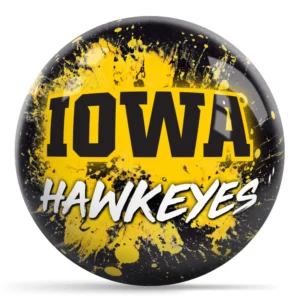 OTB NCAA iowa Paint Splash bowling ball