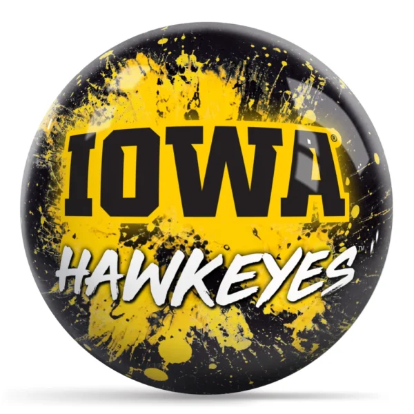 OTB NCAA iowa Paint Splash bowling ball