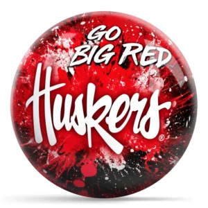 OTB NCAA nebraska Paint Splash bowling ball