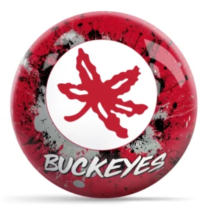OTB NCAA ohio state Paint Splash bowling ball