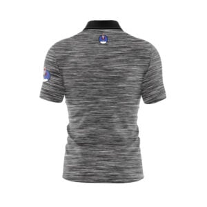 Alternative view of Plain Black Heather Xpress Ship Rocket Bowling Jersey