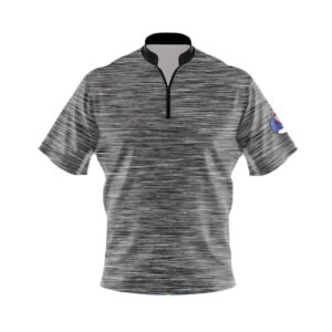 Plain Black Heather Xpress Ship Rocket Bowling Jersey