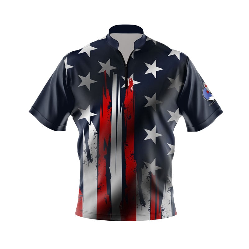 Plain We the People Xpress Ship Rocket Bowling Jersey