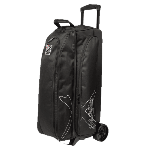 KR Hybrid 3 Ball Triple Roller Black Bowling Bag