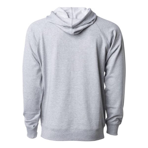 CoolWick Unisex Loopback Terry Bowling Hoodie back - Athletic Heather